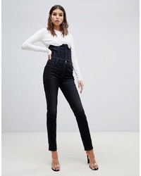 Miss Sixty Highwaisted Corset Detail Skinny Jean