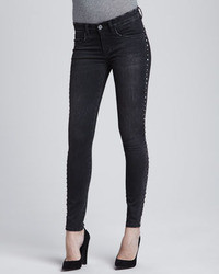 Blank Instaglam Studded Skinny Jeans Black