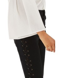 Topshop Jamie Lace Up Side Skinny Jeans