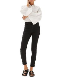 Topshop Jamie Lace Up Side Skinny Jeans
