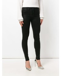 Hudson Lace Up Front Skinny Jeans