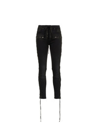 Unravel Project Lace Up Skinny Jeans