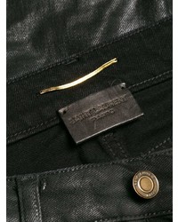 Saint Laurent Leather Look Skinny Jeans