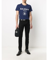 Dolce & Gabbana Logo Embossed Skinny Jeans