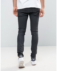 Lee Malone Super Skinny Jeans Black Coated