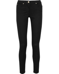 Versace Mid Rise Skinny Jeans Black