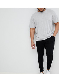 ASOS DESIGN Plus Extreme Super Skinny Jeans In Black