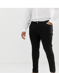 ASOS DESIGN Plus Super Skinny Jeans In Black