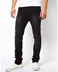 Religion Jeans Noize Skinny Fit In Washed Black