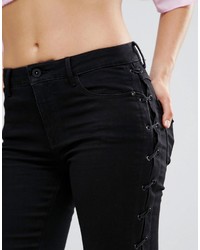 Only Royal Side Seam Detail Skinny Jeans