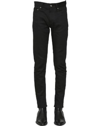 Saint Laurent 15cm Low Rise Skinny Cotton Denim Jeans