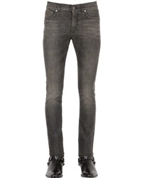 Saint Laurent 16cm Skinny Dirty Used Wash Black Jeans