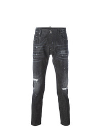 DSQUARED2 Skater Whiskered Microstudded Jeans