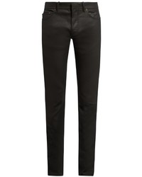 Balenciaga Skinny Fit Coated Cotton Blend Jeans