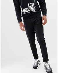Love Moschino Skinny Fit Jeans With Back Pocket Plaque