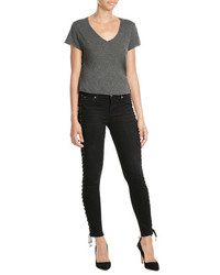 True Religion Skinny Jeans With Lace Up Sides