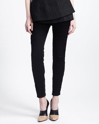 Stella McCartney Skinny Lace Stripe Jeans With Ankle Zip