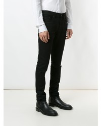 Saint Laurent Slash Knee Skinny Jeans