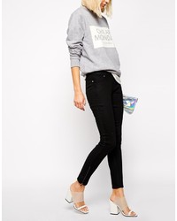 Cheap Monday Spray On Skinny Jeans With Zip Detail