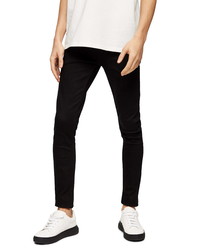 Topman Stay Black Ultra Skinny Fit Jeans