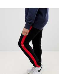 Sixth June Super Skinny Jeans In Black With Red To Asos