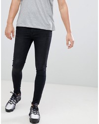 11 Degrees Super Skinny Jeans In Washed Black