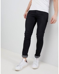 Saints Row Super Skinny Jeans In Washed Black