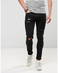 Ringspun Super Skinny Jeans With Ultra Rips