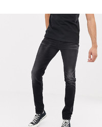 ASOS DESIGN Tall 125oz Skinny Jeans In Washed Black