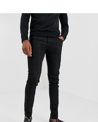 ASOS DESIGN Tall Smart Skinny Jeans In Black Check