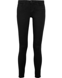 L'Agence The Chantal Low Rise Skinny Jeans Black
