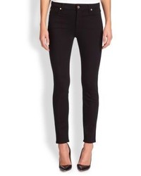7 For All Mankind The High Waist Ankle Slim Illusion Double Knit Jean