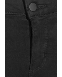 L'Agence The Margot Cropped High Rise Skinny Jeans Black