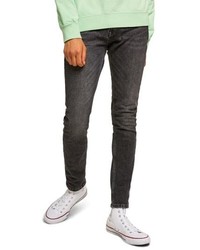 Topman Washed Skinny Fit Jeans