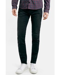 Topman Washed Stretch Skinny Fit Jeans