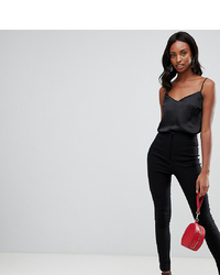 Asos Tall Asos Design Tall High Waist Trousers In Skinny Fit