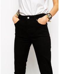 Asos Collection High Waisted Cotton Stretch Skinny Pants