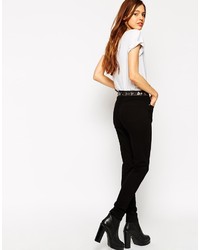 Asos Collection High Waisted Cotton Stretch Skinny Pants