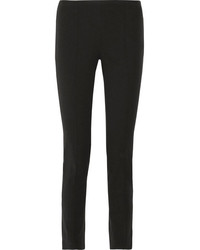 Michael Kors Michl Kors Collection Stretch Cotton And Modal Blend Twill Skinny Pants Black