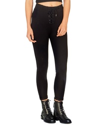 Amuse Society Middle Of The Road Lace Up Pants
