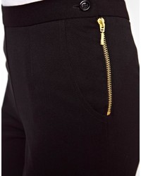 Asos Petite Skinny Pants With Zip Detail