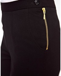 Asos Skinny Pants With Zip Detail