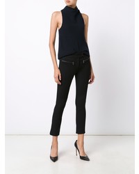 Veronica Beard Slim Fit Cropped Trousers