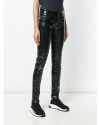 Rick Owens DRKSHDW Vinyl Look Skinny Trousers