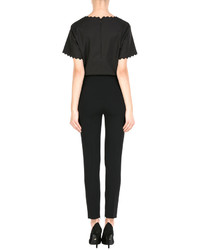 Moschino Zipped Ankle Crepe Trousers