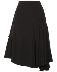J.W.Anderson Asymmetric Crepe Midi Skirt Black