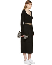 Calvin Klein Collection Black Cashmere Haokin Skirt