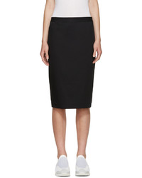 6397 Black Cotton Twill Skirt