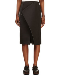 Roksanda Black Folded Panel Balmont Skirt