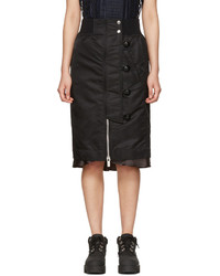 Sacai Black Nylon Ma 1 Skirt